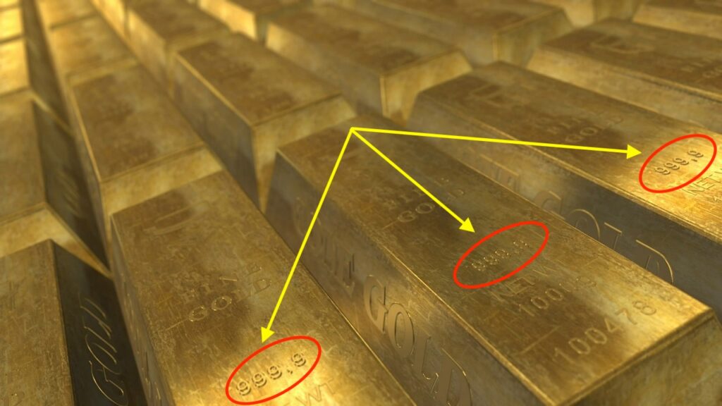 How is gold marked?