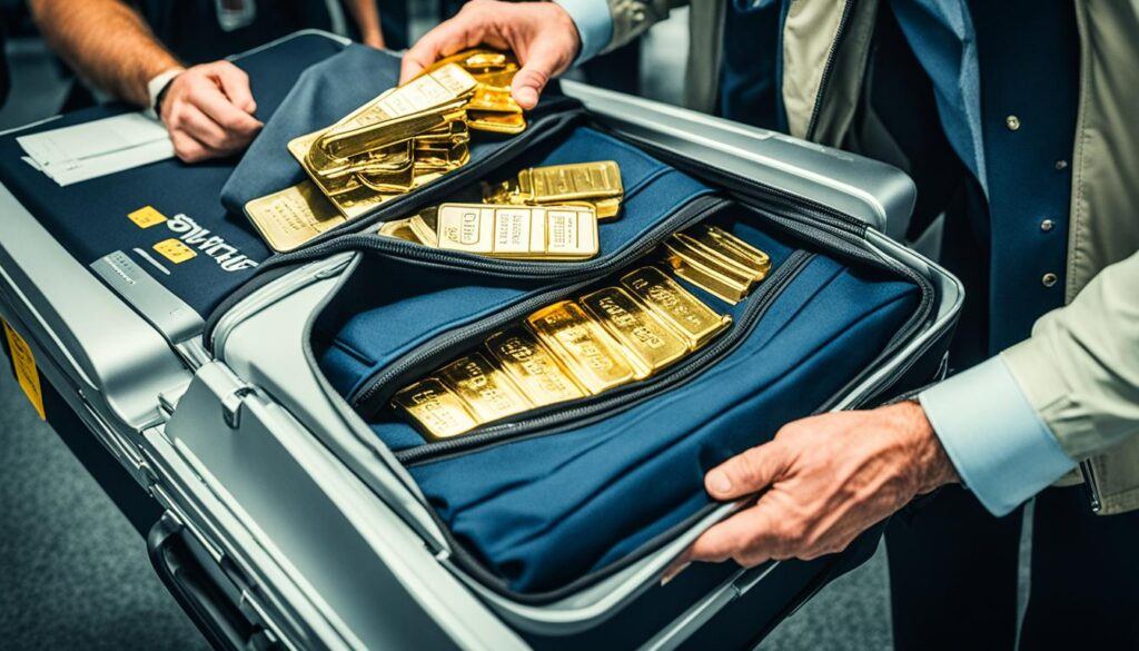 Hiding Gold at Airport Security