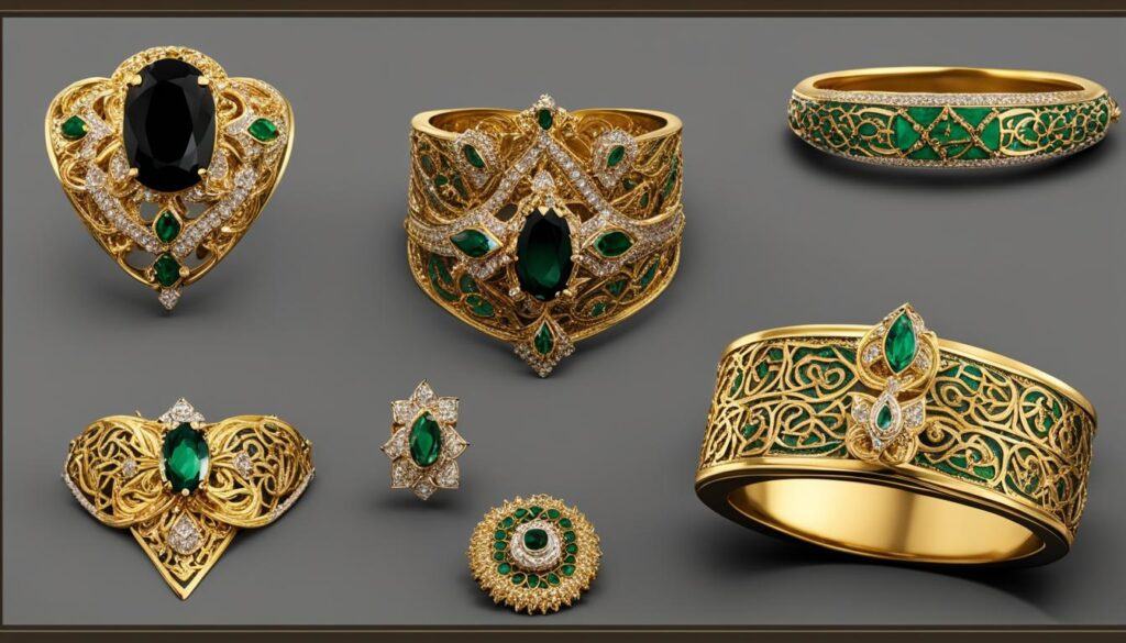 Saudi gold jewelry