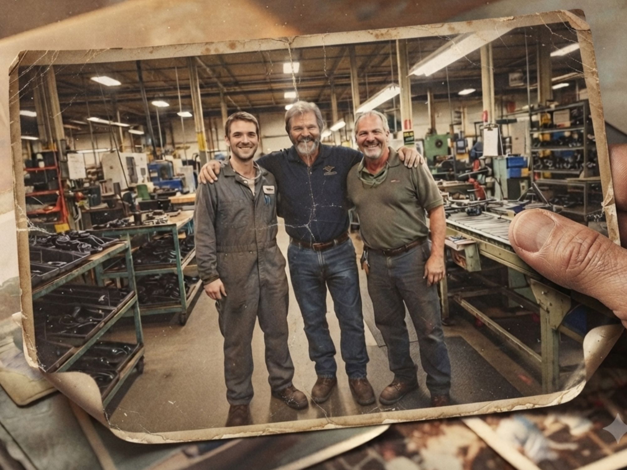 Dad in his final year at the plant